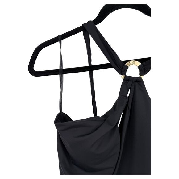 Soluna Tahiti Asymmetric one piece bathing suit black size X-Large XL - Picture 3 of 7